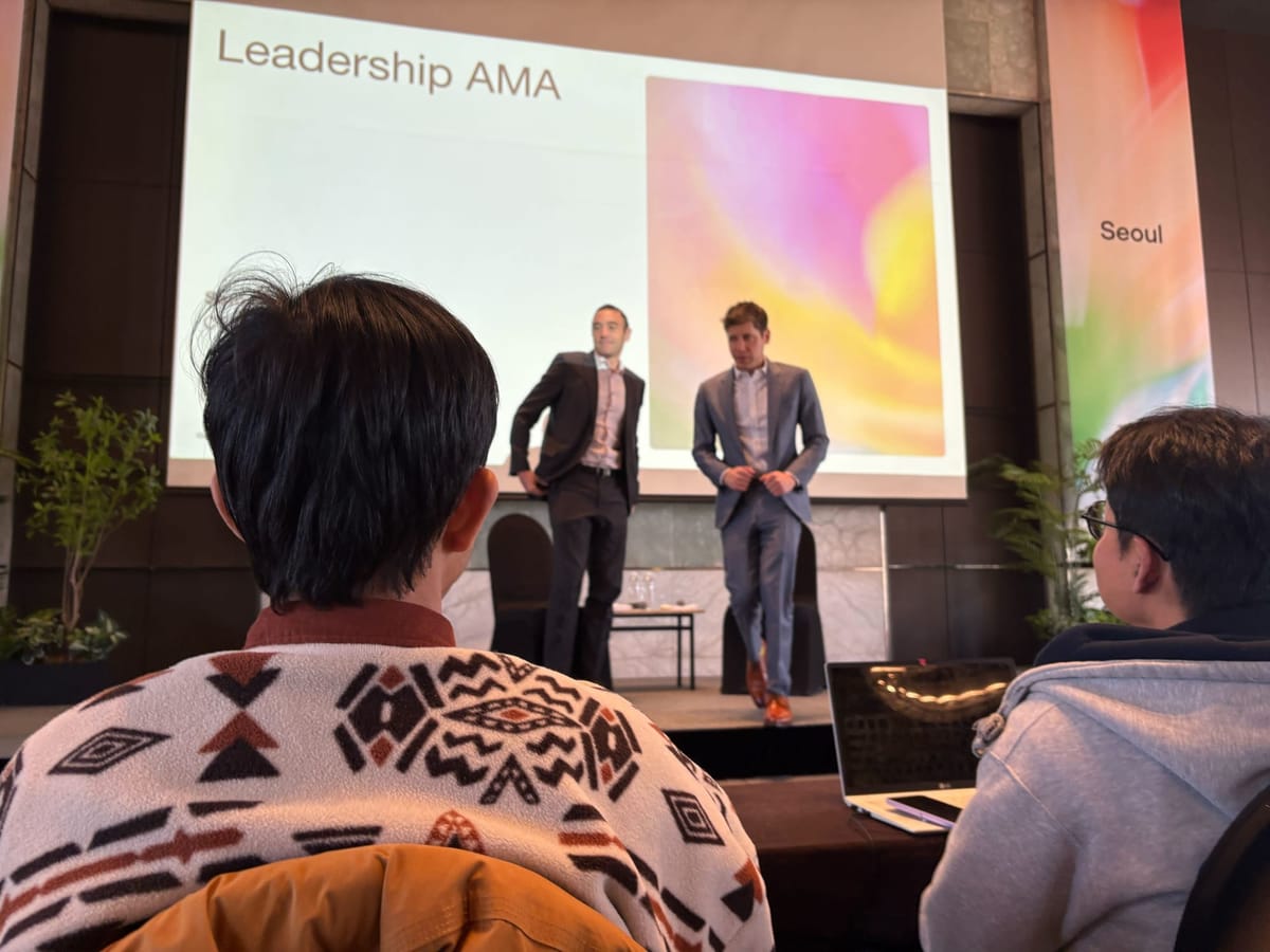CLIWANT Connects with Sam Altman at OpenAI Builder Lab in Seoul! 🚀