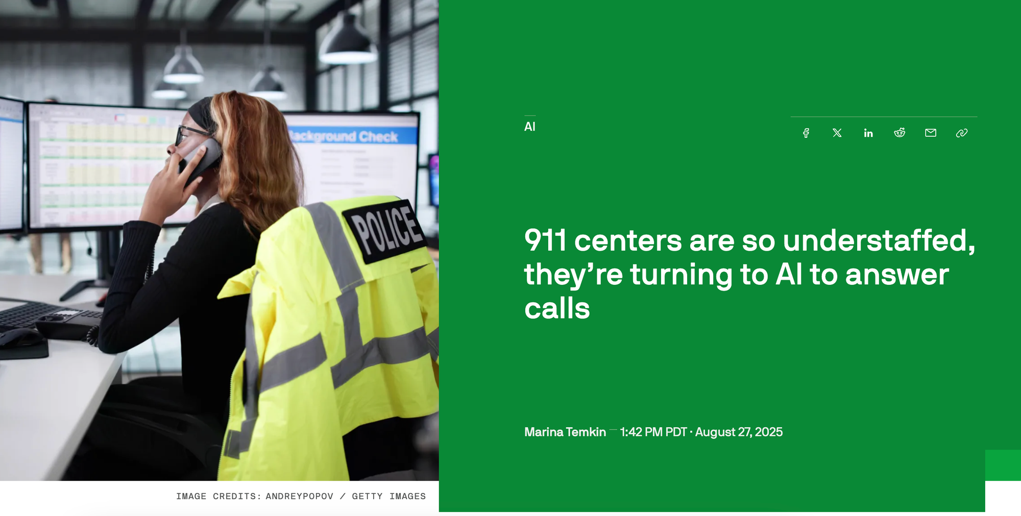 Why 911 Call Centers Are Turning to AI